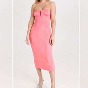 Victor Glemaud NWT Bustier Dress XS Peach